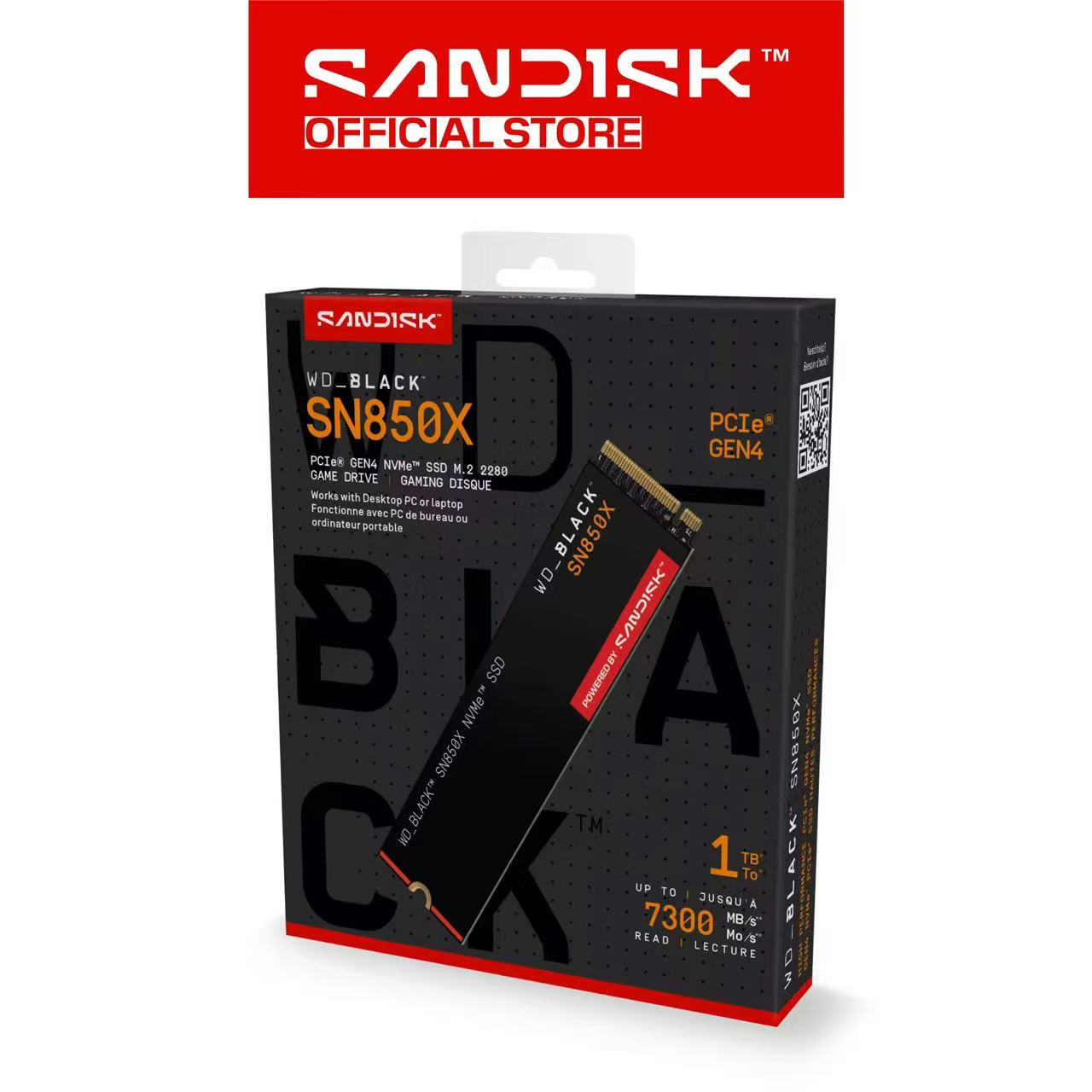 WD_BLACK™ SN850X NVMe™ SSD Gaming Storage 1TB